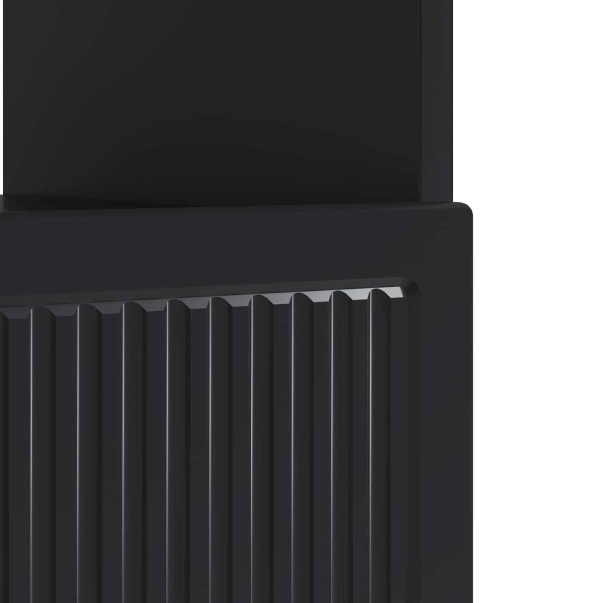 LED-TV-Schrank Schwarz Holzwerkstoff