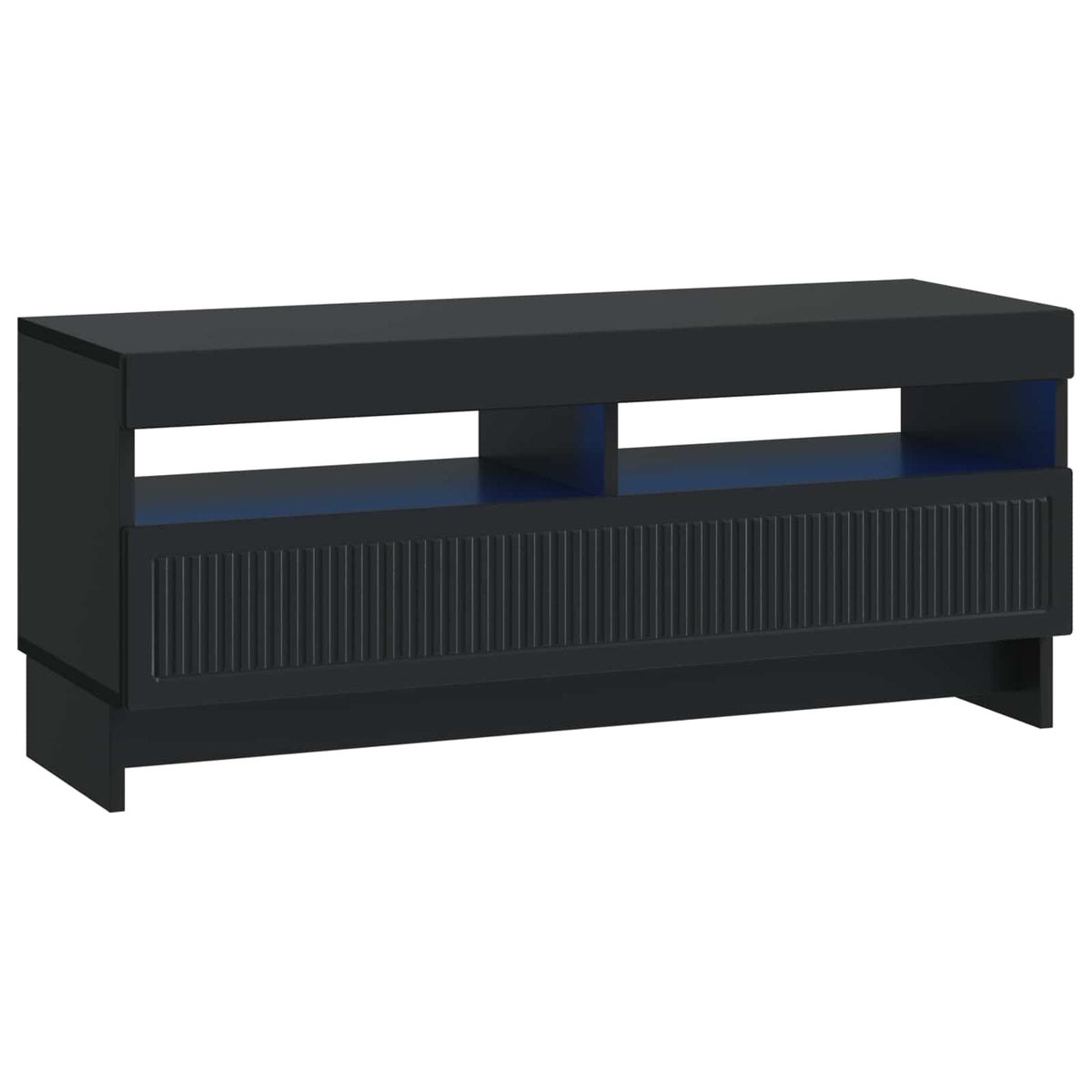 LED-TV-Schrank Schwarz Holzwerkstoff