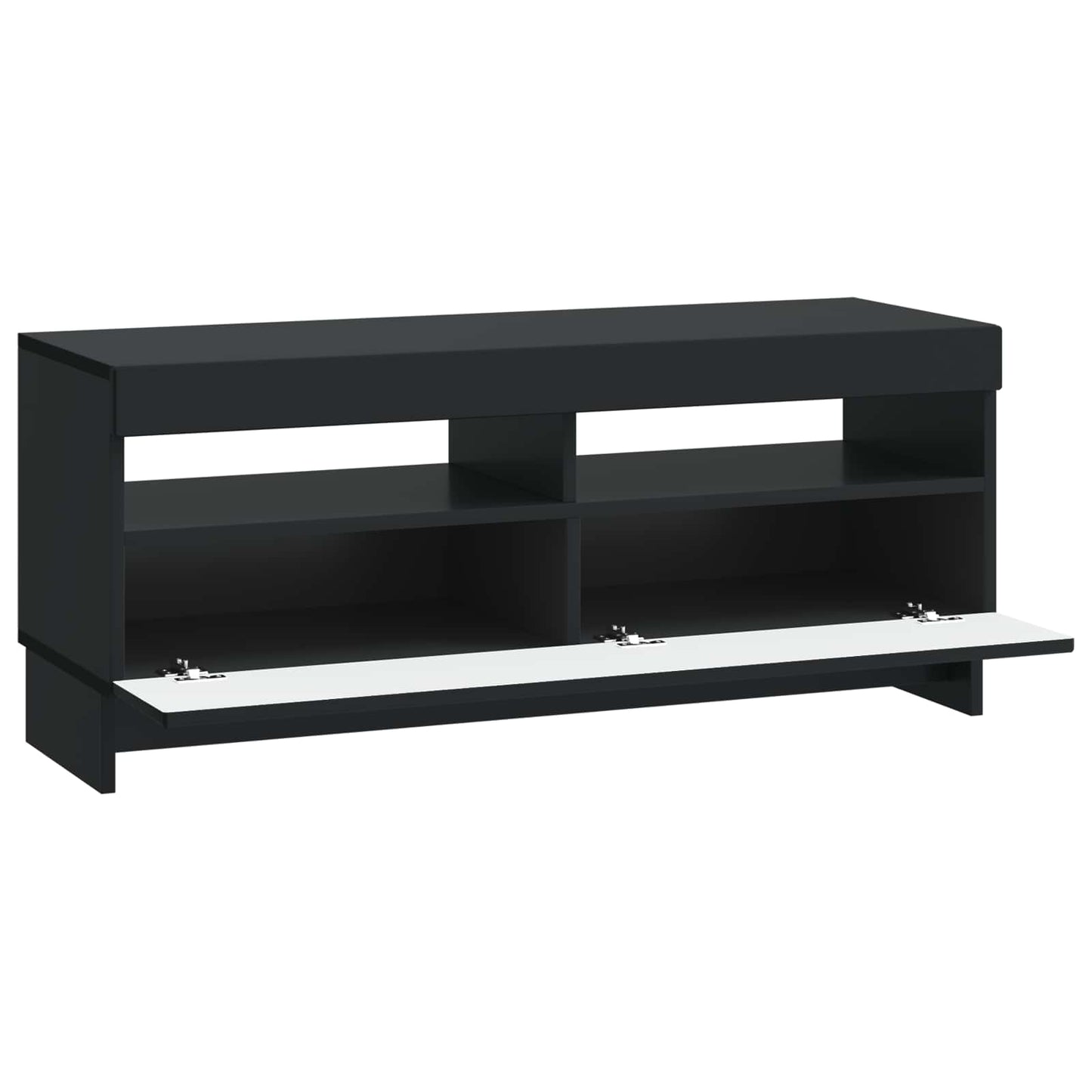 LED-TV-Schrank Schwarz Holzwerkstoff