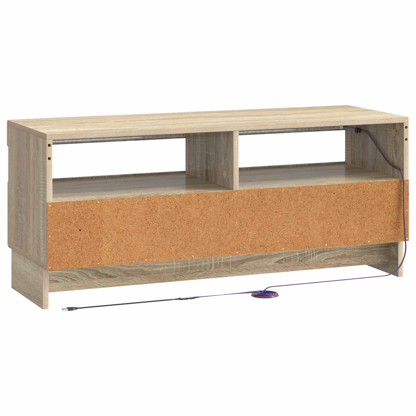 LED-TV-Schrank Sonoma-Eiche Holzwerkstoff