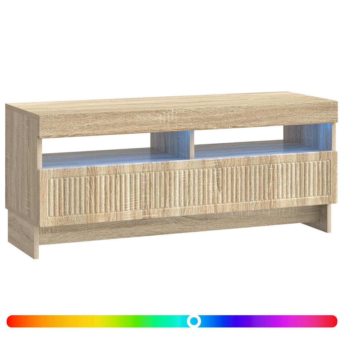 LED-TV-Schrank Sonoma-Eiche Holzwerkstoff