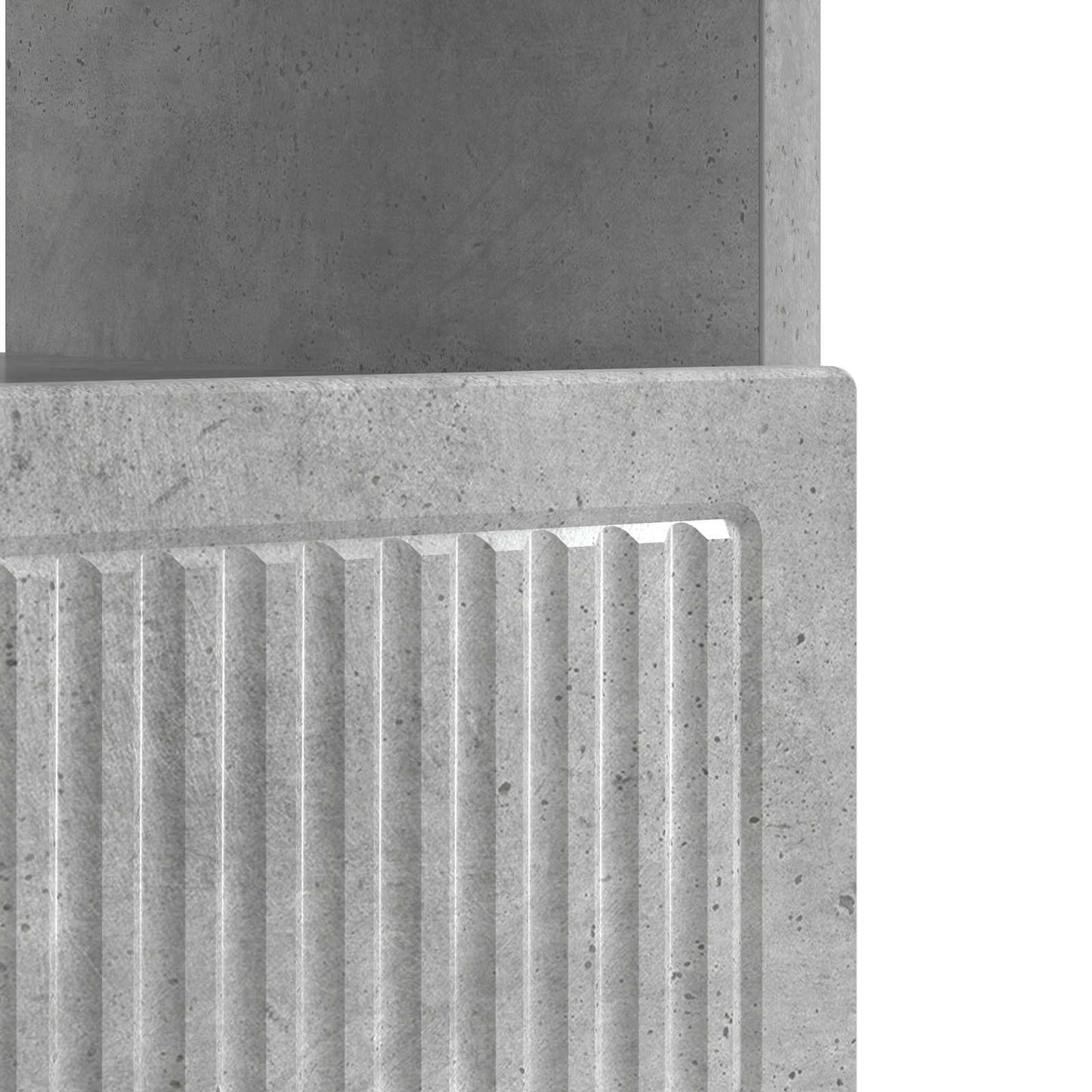 LED-TV-Schrank Betongrau Holzwerkstoff