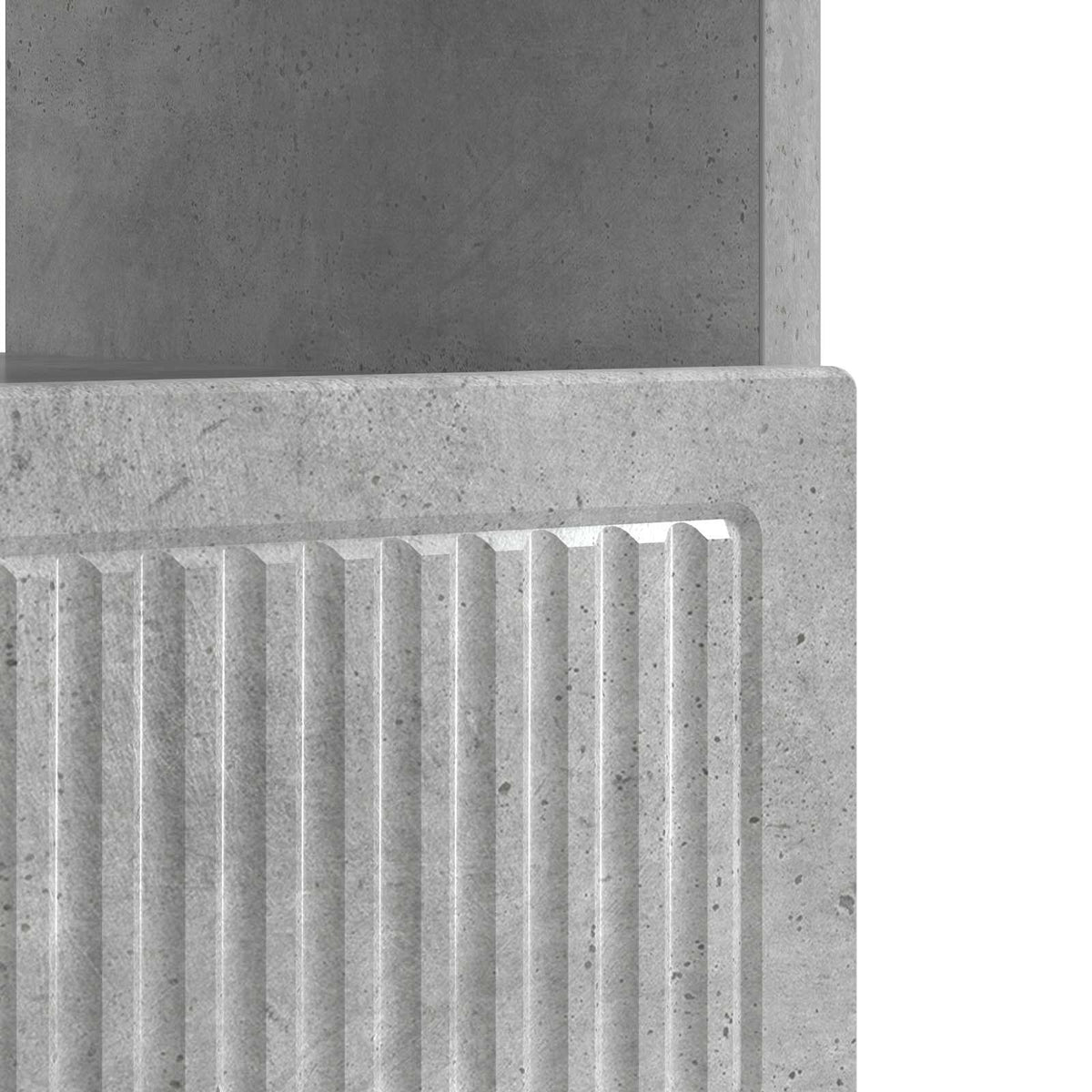 LED-TV-Schrank Betongrau Holzwerkstoff
