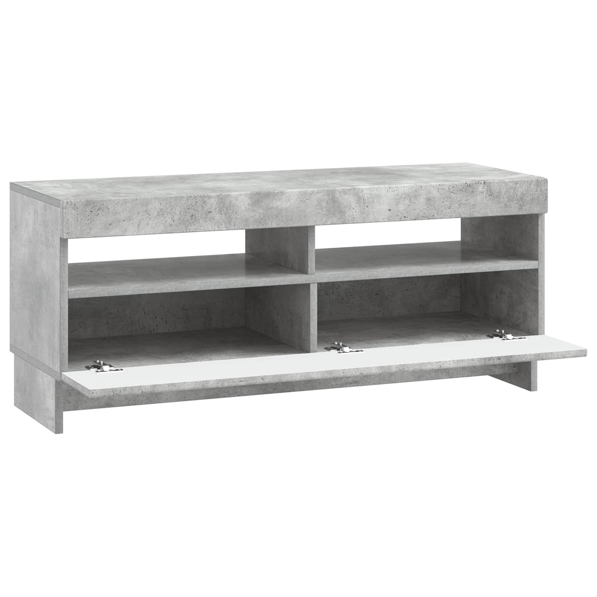 LED-TV-Schrank Betongrau Holzwerkstoff