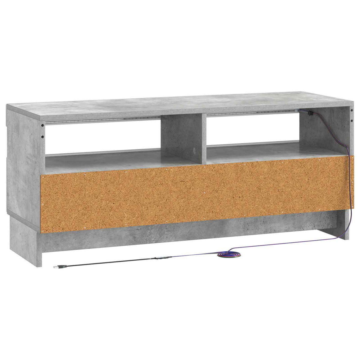 LED-TV-Schrank Betongrau Holzwerkstoff