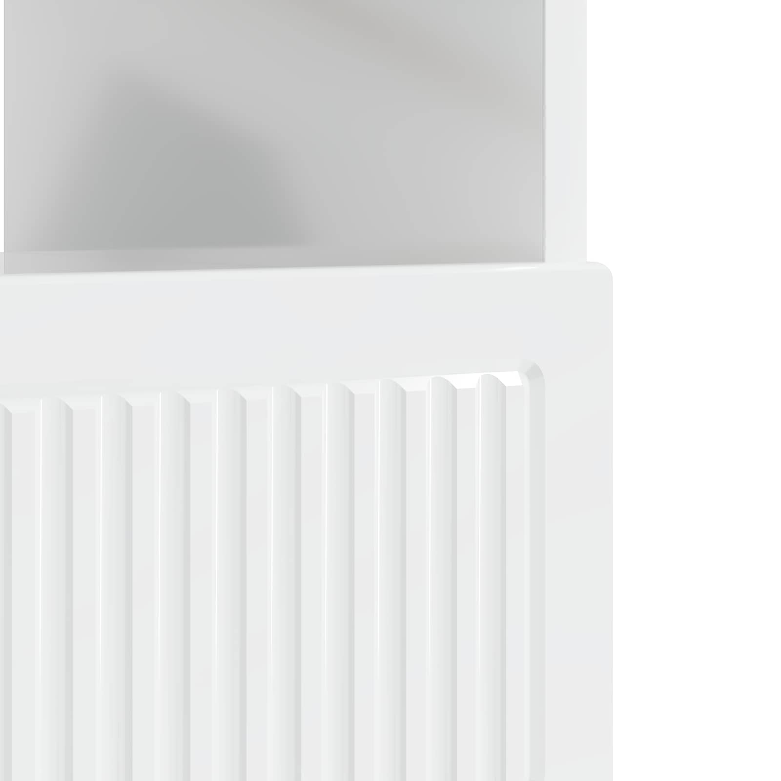 LED-TV-Schrank Hochglanz Weiß Holzwerkstoff