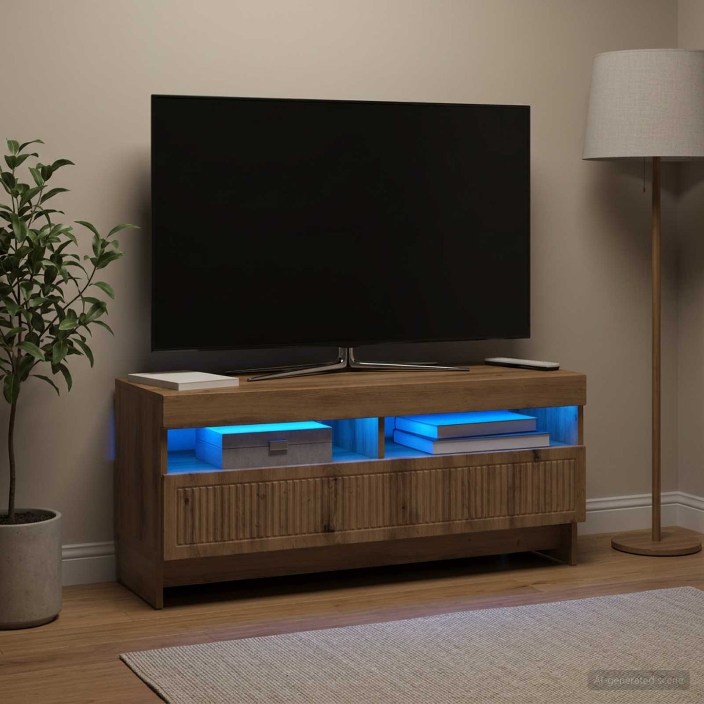LED-TV-Schrank Artisan-Eiche Holzwerkstoff
