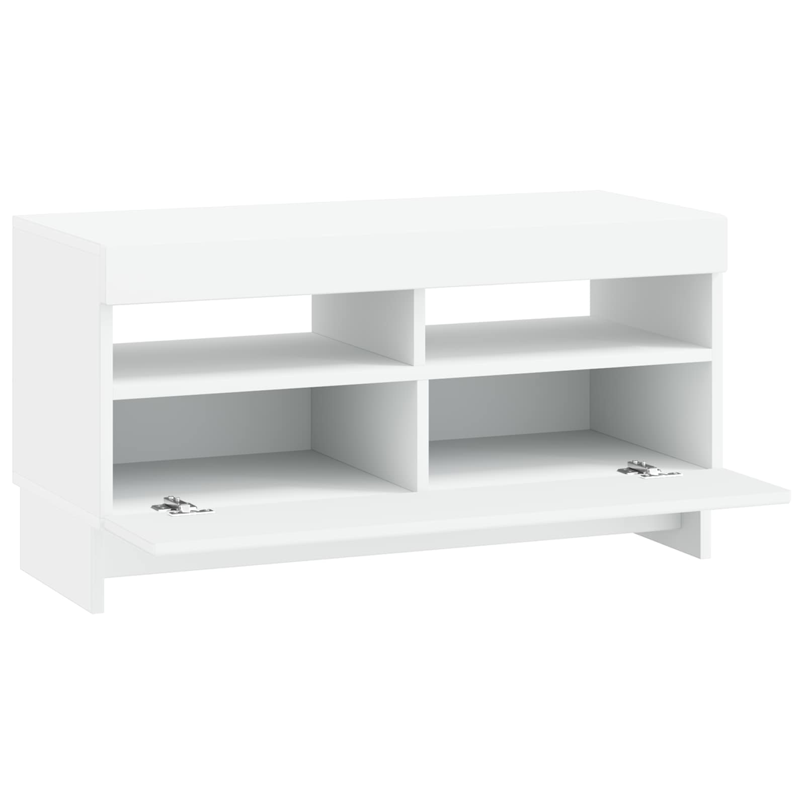 LED-TV-Schrank Weiß Holzwerkstoff