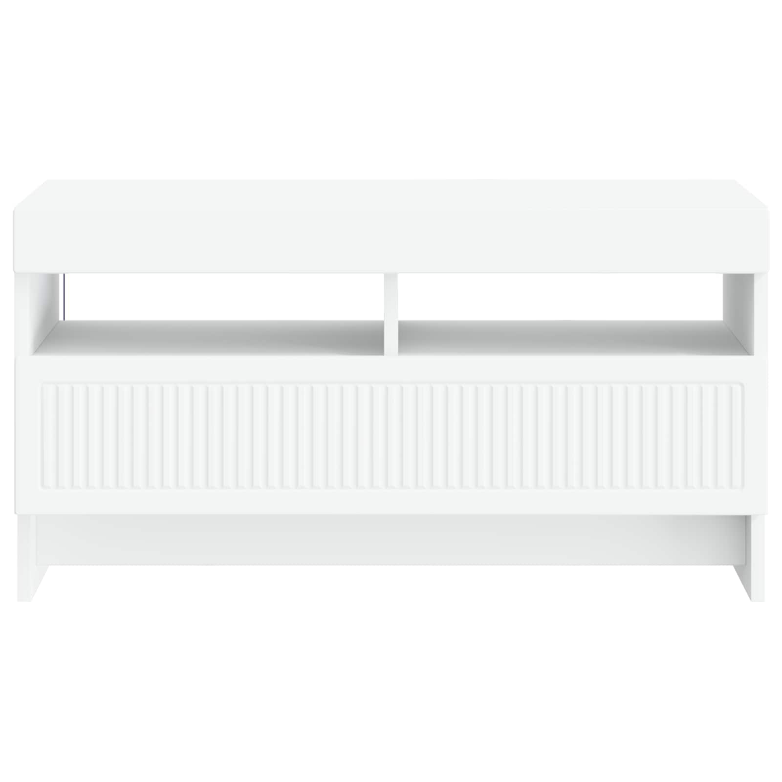 LED-TV-Schrank Weiß Holzwerkstoff