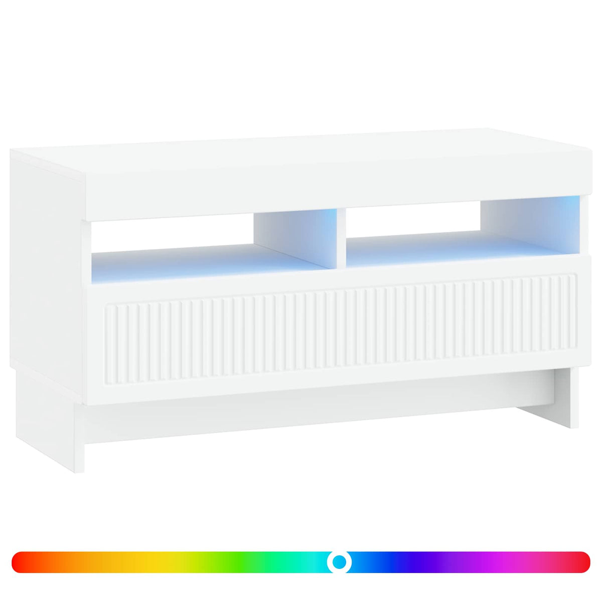 LED-TV-Schrank Weiß Holzwerkstoff