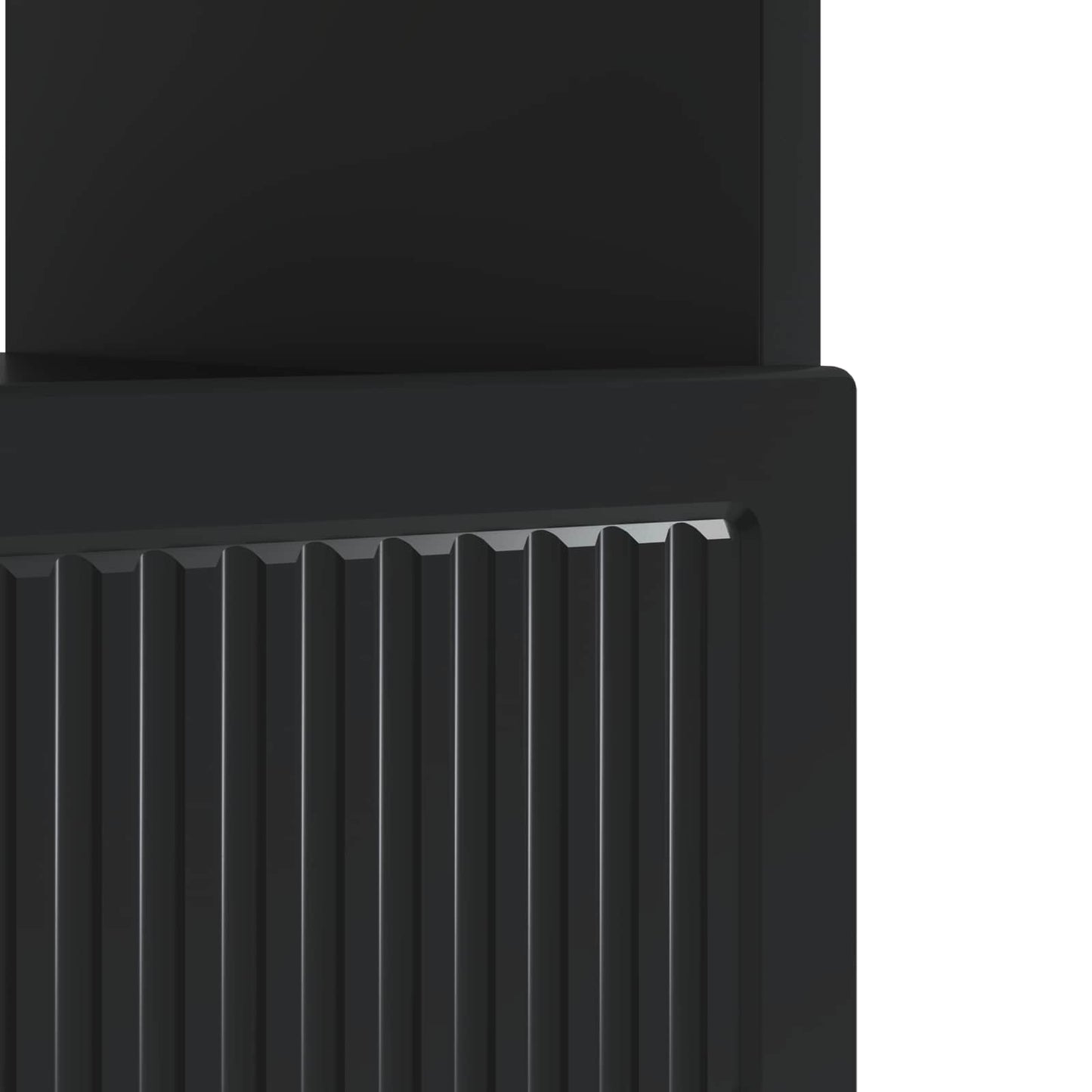 LED-TV-Schrank Schwarz Holzwerkstoff