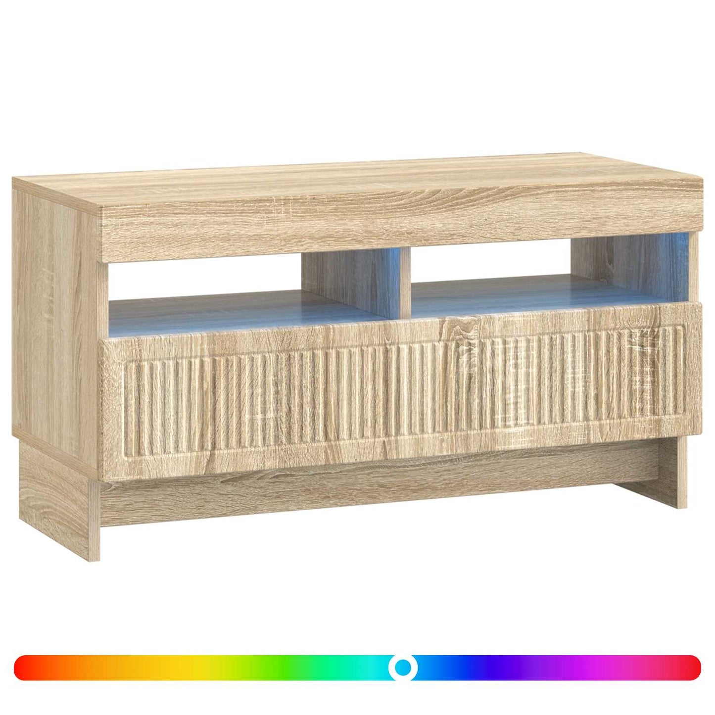 LED-TV-Schrank Sonoma-Eiche Holzwerkstoff