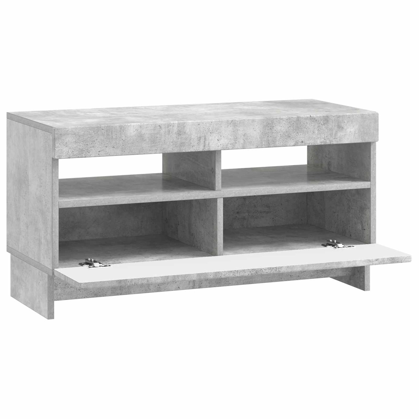 LED-TV-Schrank Betongrau Holzwerkstoff
