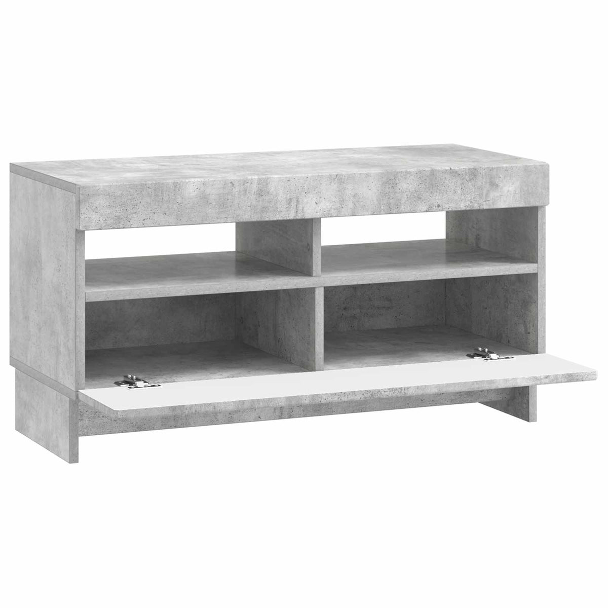 LED-TV-Schrank Betongrau Holzwerkstoff