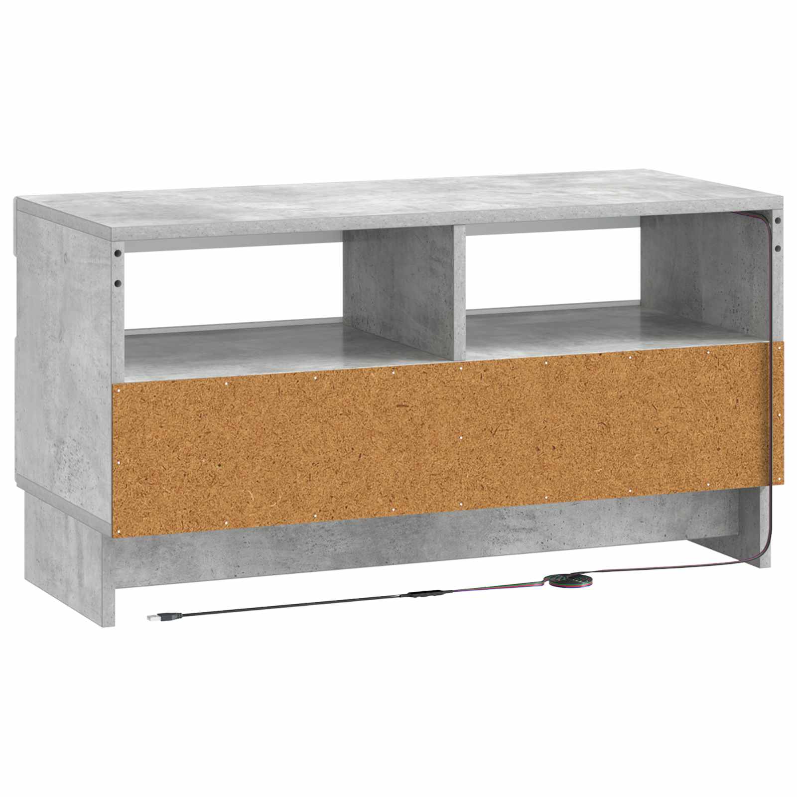LED-TV-Schrank Betongrau Holzwerkstoff