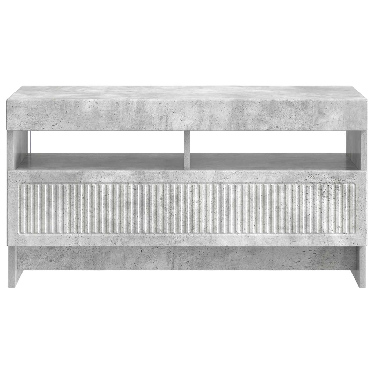 LED-TV-Schrank Betongrau Holzwerkstoff