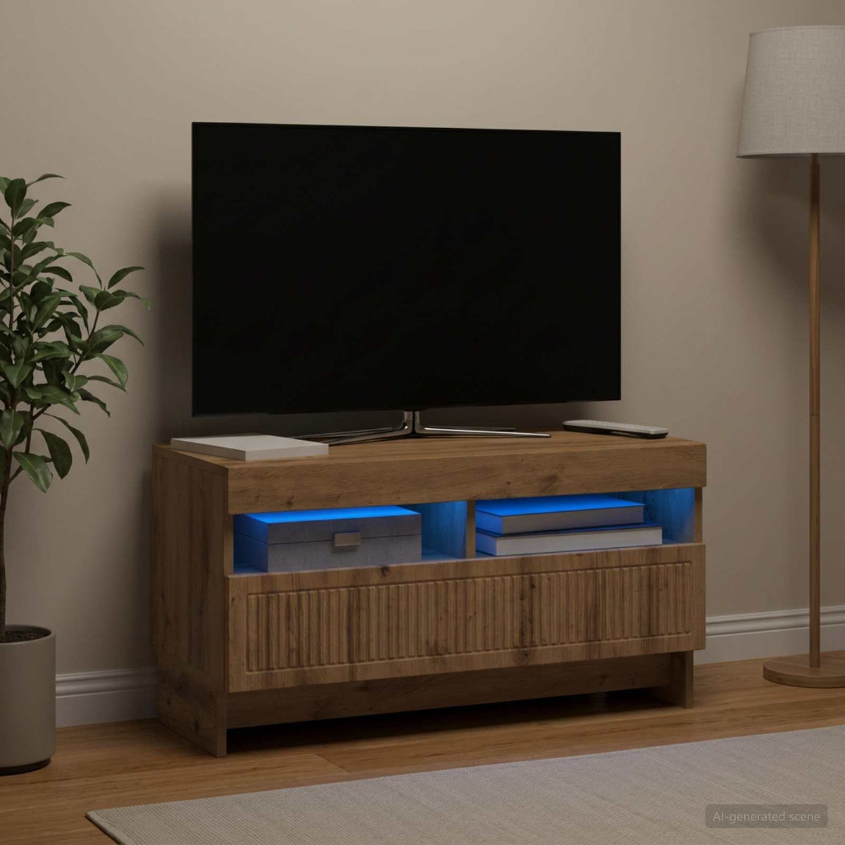 LED-TV-Schrank Artisan-Eiche Holzwerkstoff
