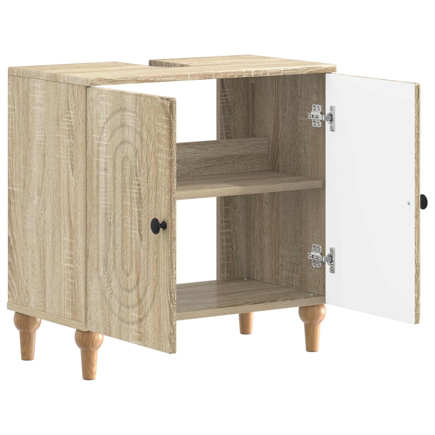 Waschbeckenschrank ALKMAAR Sonoma-Eiche 59,5 x 31,5 x 59 cm