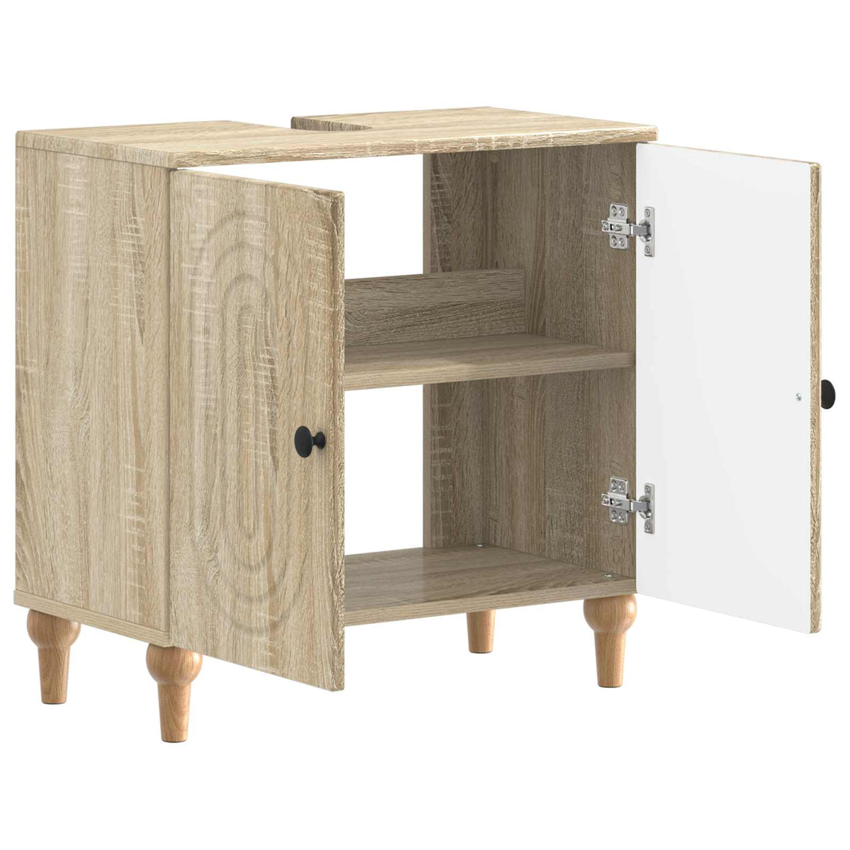 Waschbeckenschrank ALKMAAR Sonoma-Eiche 59,5 x 31,5 x 59 cm