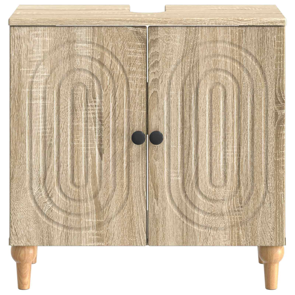 Waschbeckenschrank ALKMAAR Sonoma-Eiche 59,5 x 31,5 x 59 cm