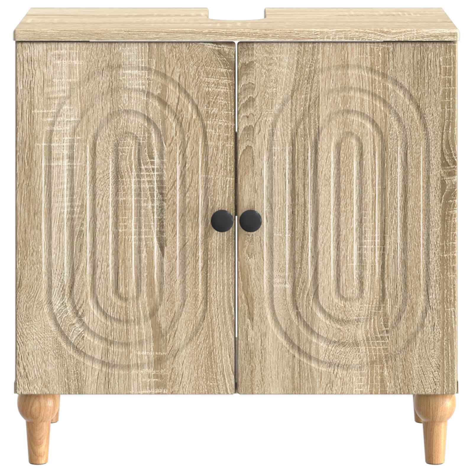 Waschbeckenschrank ALKMAAR Sonoma-Eiche 59,5 x 31,5 x 59 cm