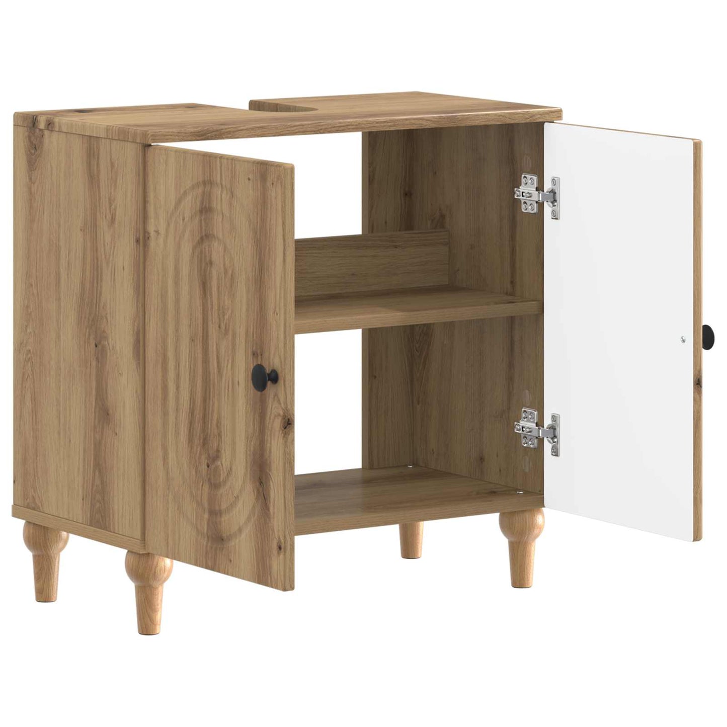 Waschbeckenschrank ALKMAAR Artisan-Eiche 59,5 x 31,5 x 59 cm