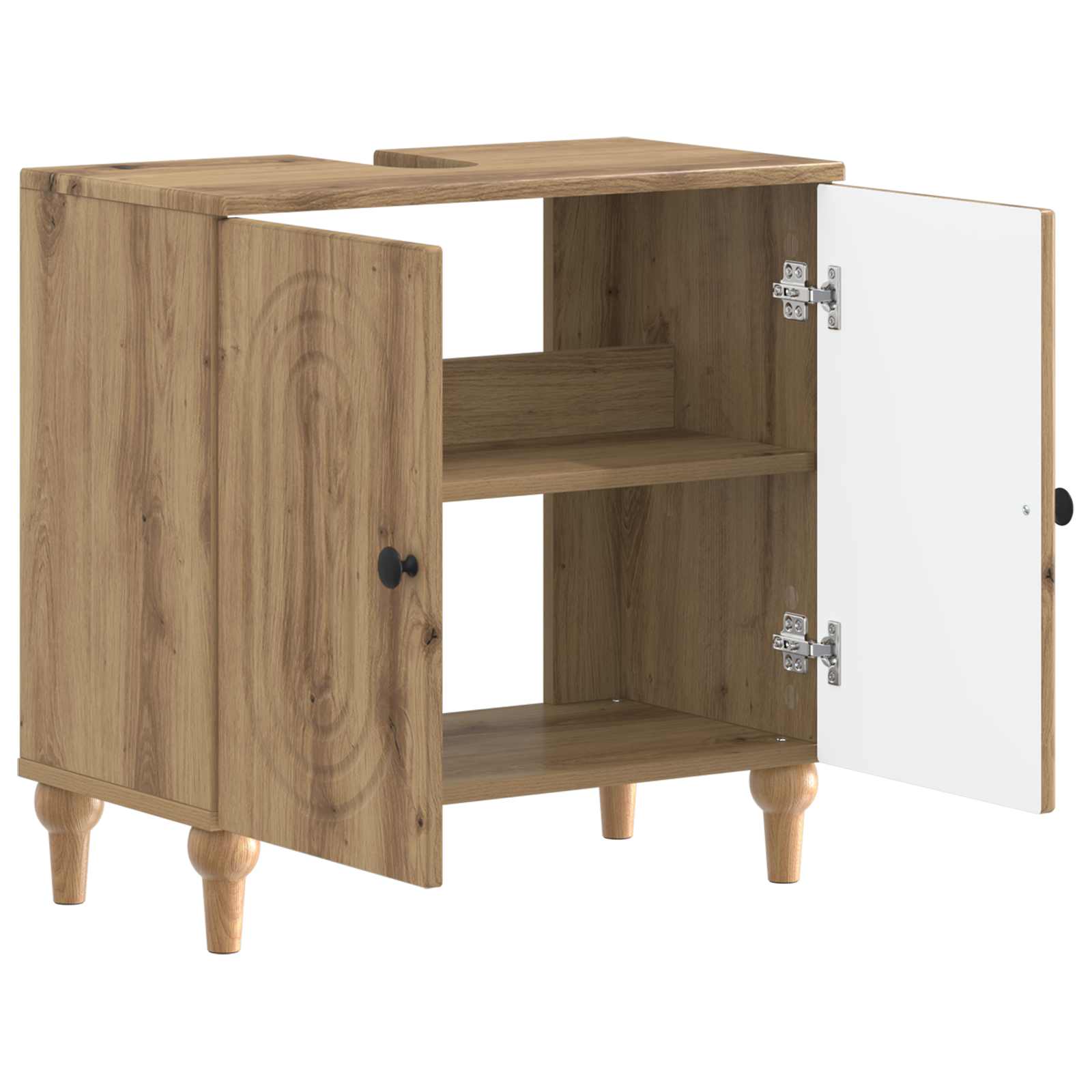 Waschbeckenschrank ALKMAAR Artisan-Eiche 59,5 x 31,5 x 59 cm
