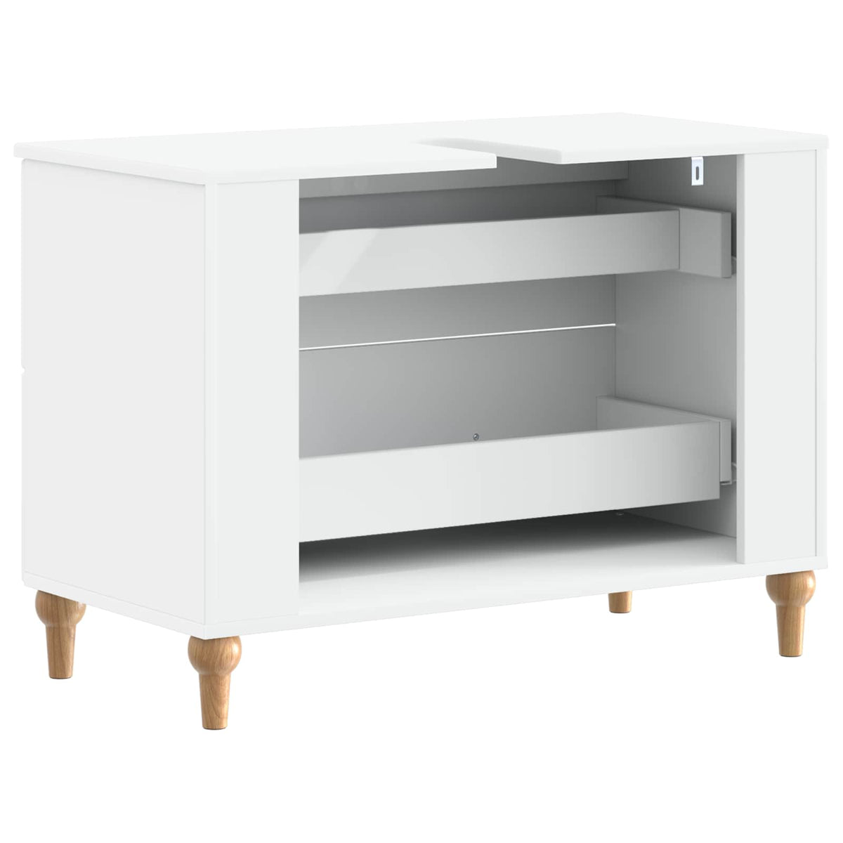 Waschbeckenschrank ALKMAAR Weiß 82 x 41 x 59 cm Holzwerkstoff