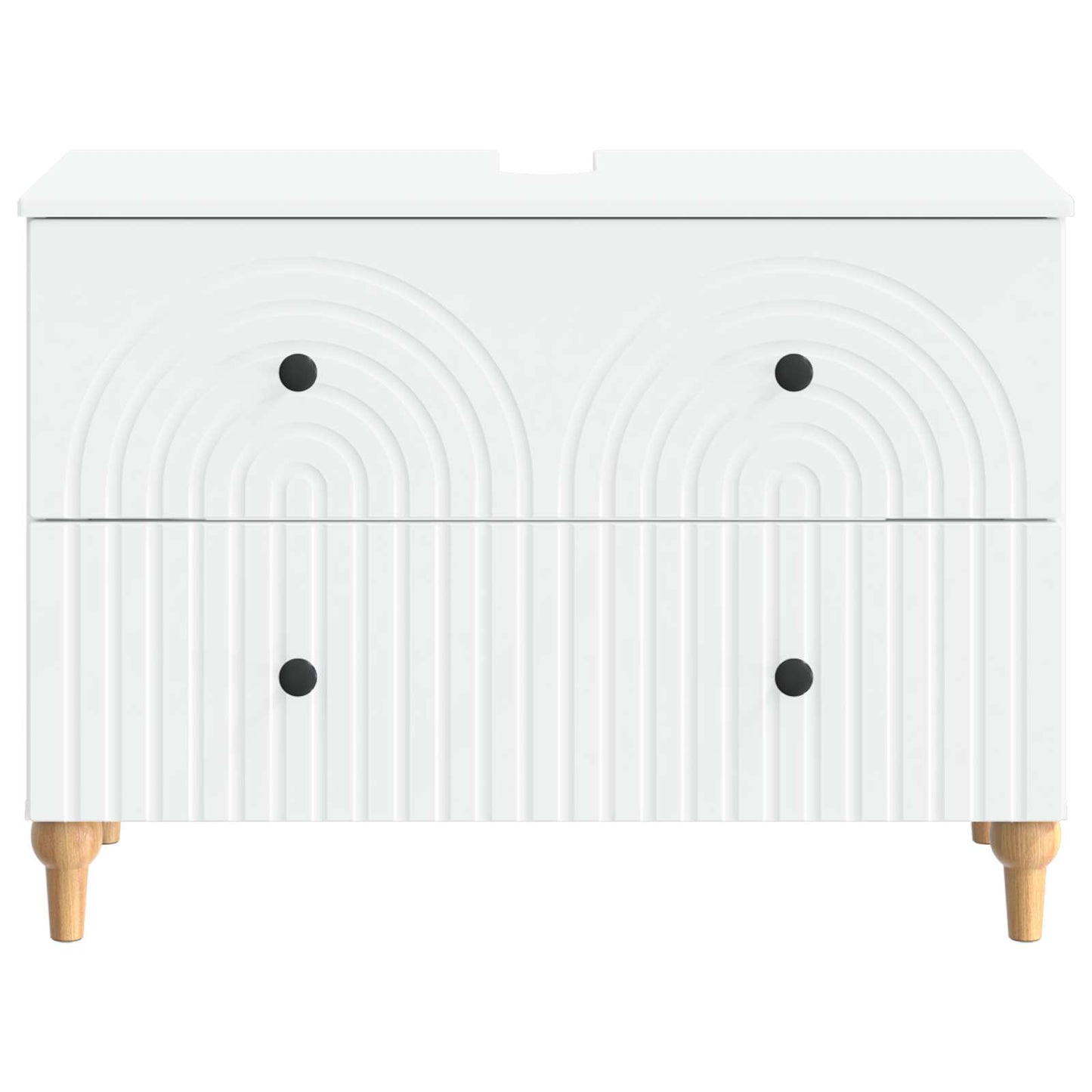 Waschbeckenschrank ALKMAAR Weiß 82 x 41 x 59 cm Holzwerkstoff