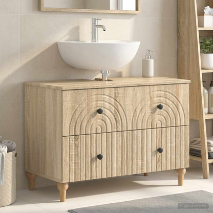 Waschbeckenschrank ALKMAAR Sonoma-Eiche 82 x 41 x 59 cm