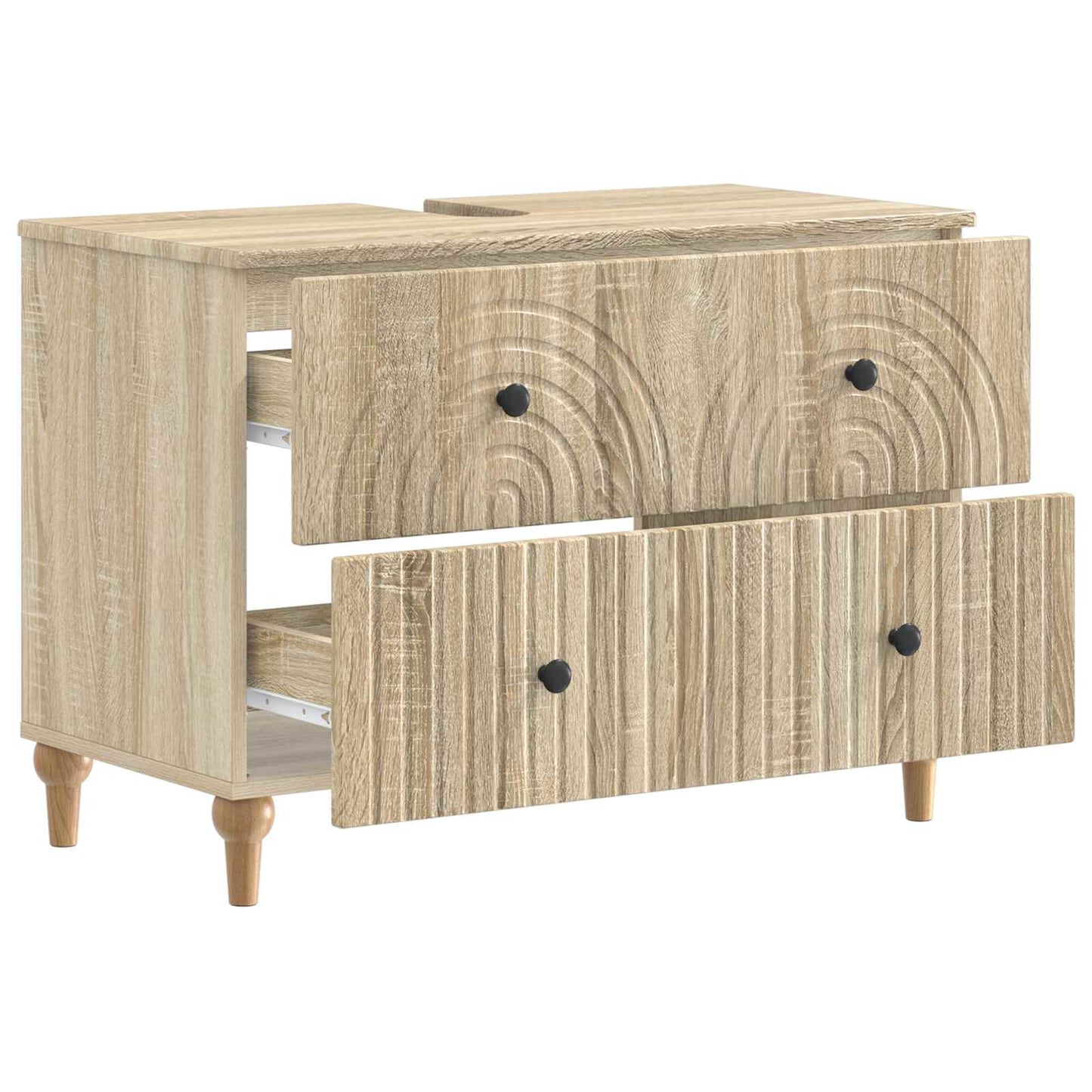 Waschbeckenschrank ALKMAAR Sonoma-Eiche 82 x 41 x 59 cm