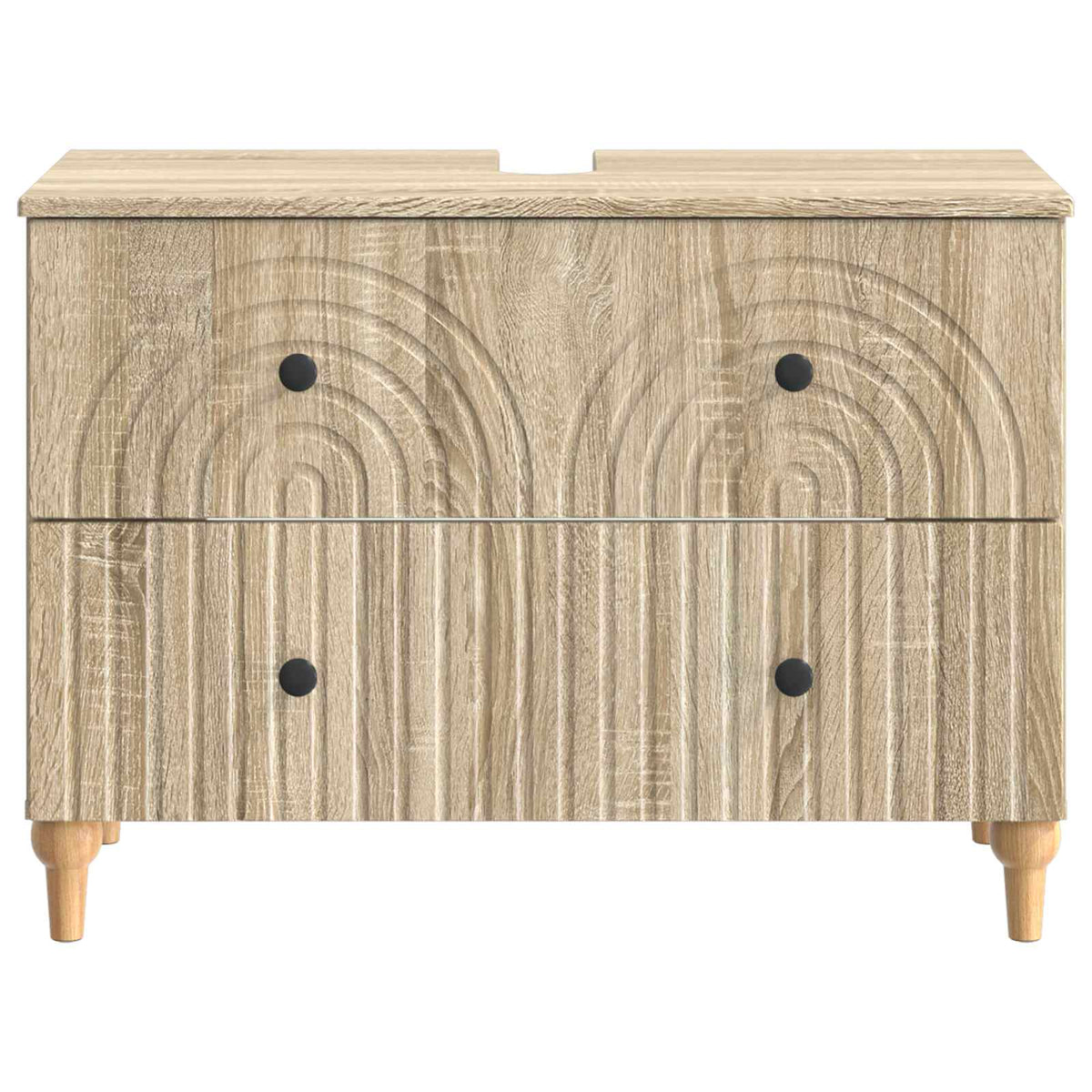 Waschbeckenschrank ALKMAAR Sonoma-Eiche 82 x 41 x 59 cm
