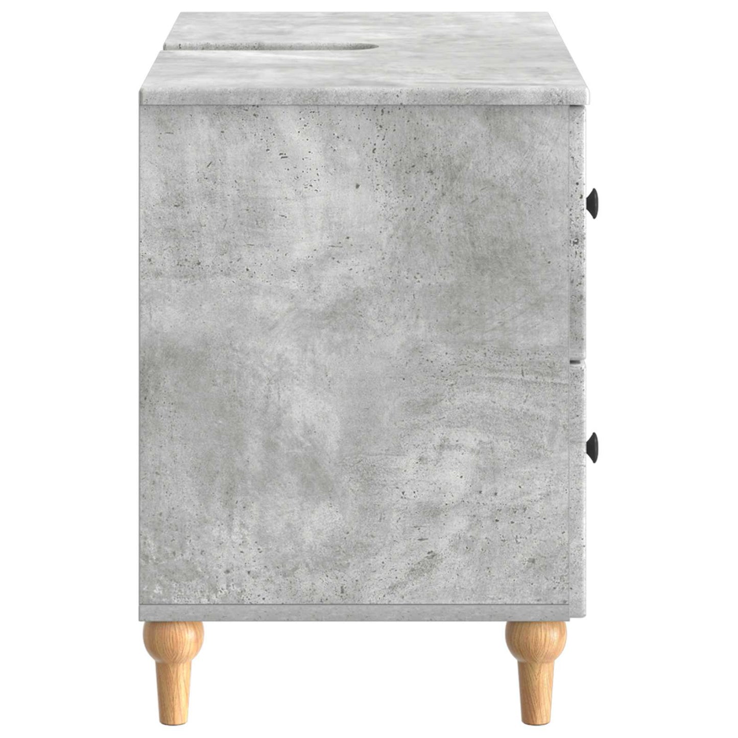 Waschbeckenschrank ALKMAAR Betongrau 82 x 41 x 59 cm