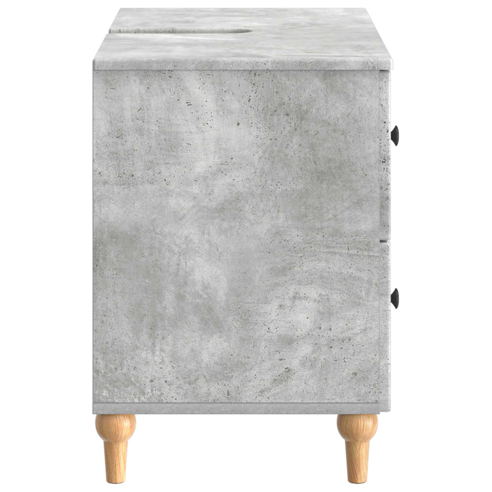 Waschbeckenschrank ALKMAAR Betongrau 82 x 41 x 59 cm