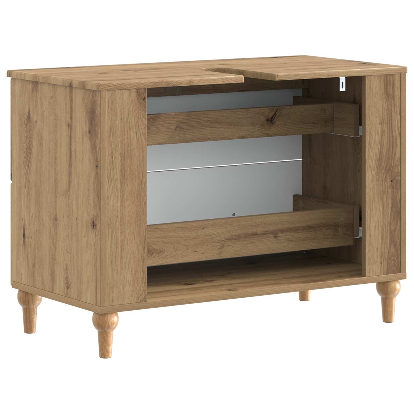 Waschbeckenschrank ALKMAAR Artisan-Eiche 82 x 41 x 59 cm