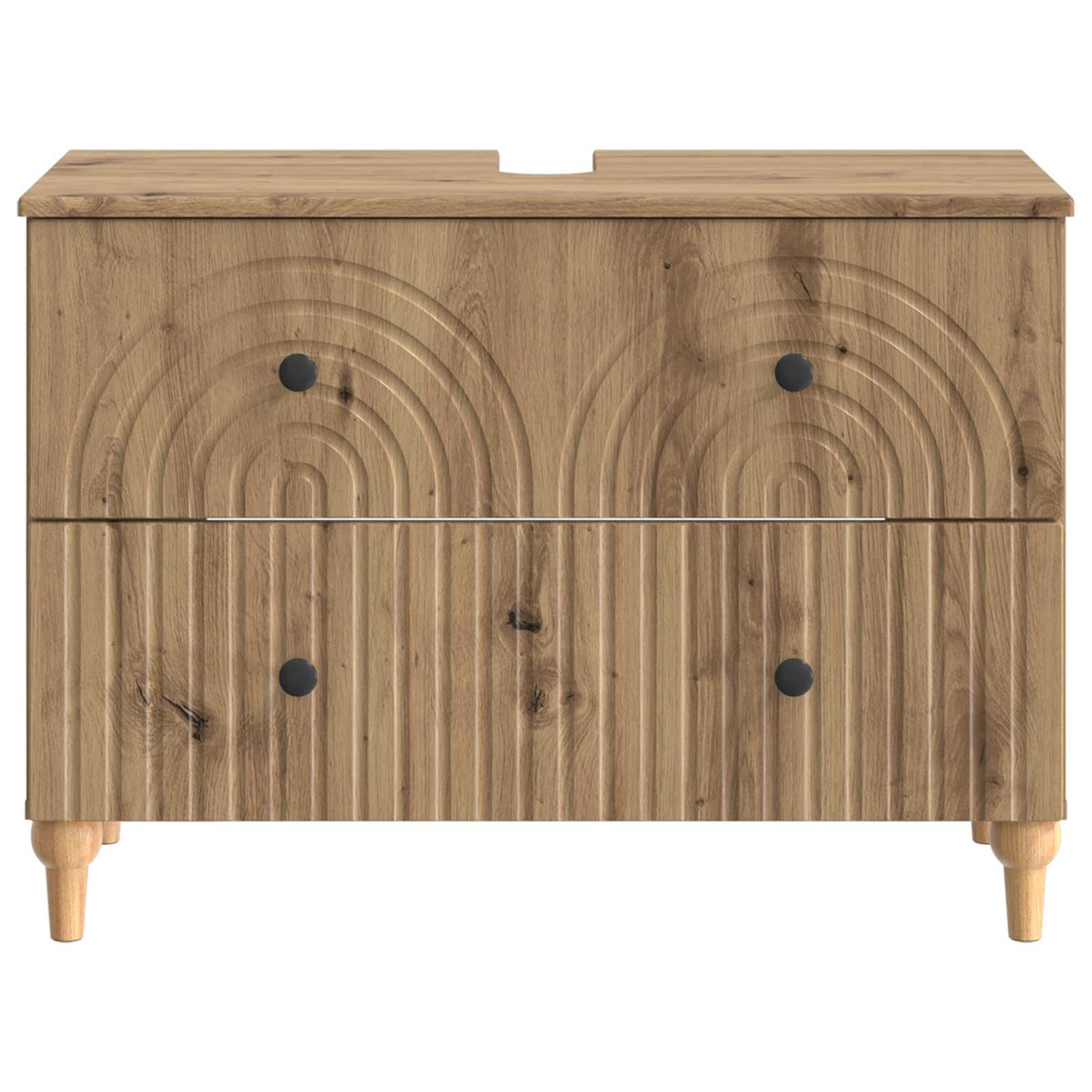 Waschbeckenschrank ALKMAAR Artisan-Eiche 82 x 41 x 59 cm
