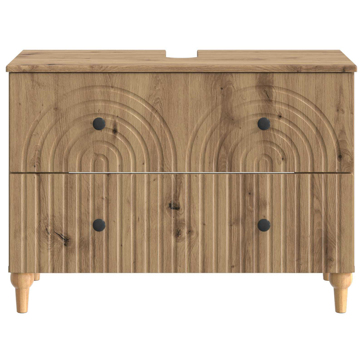 Waschbeckenschrank ALKMAAR Artisan-Eiche 82 x 41 x 59 cm