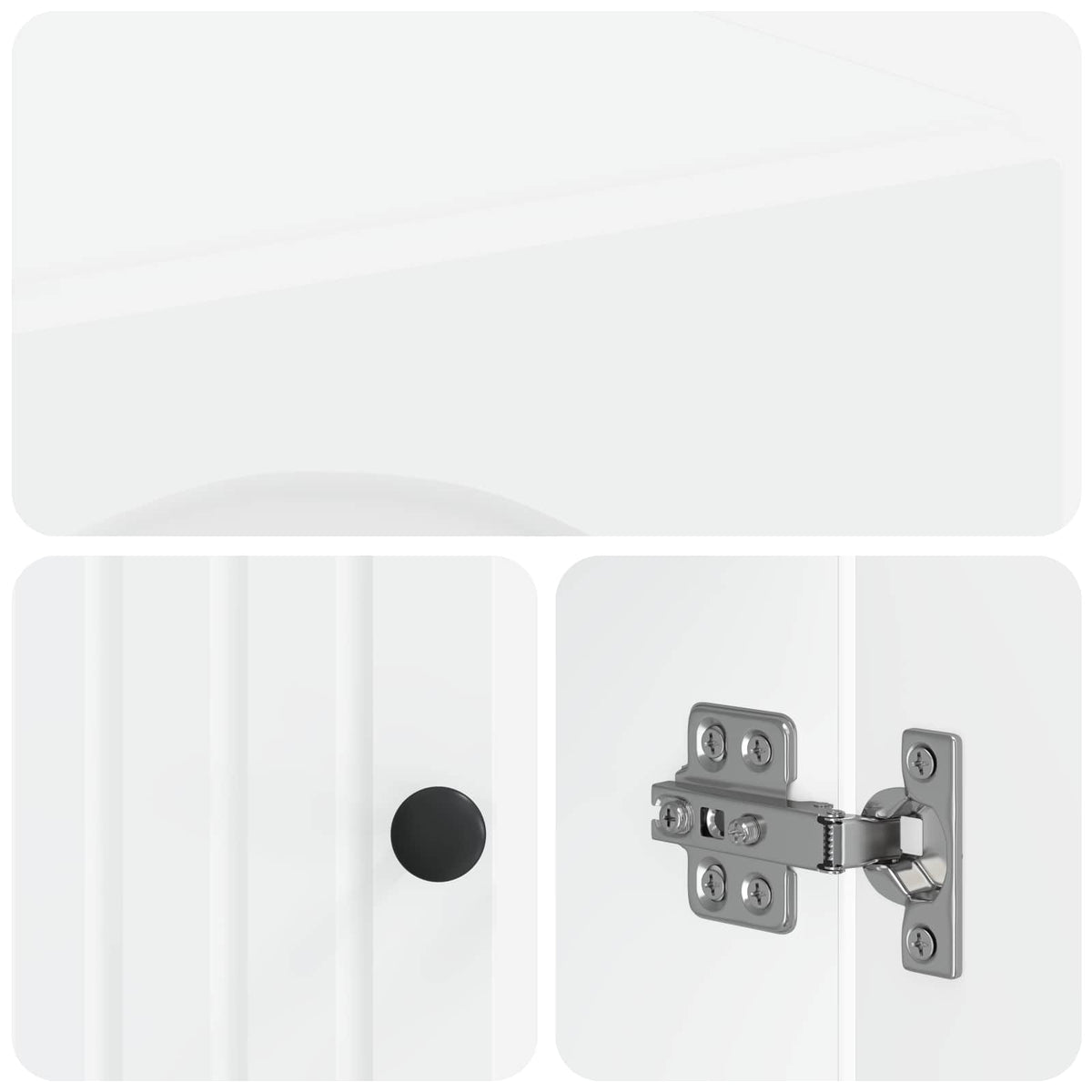Badezimmer-Wandschrank ALKMAAR Weiß 30 x 31 x 59 cm