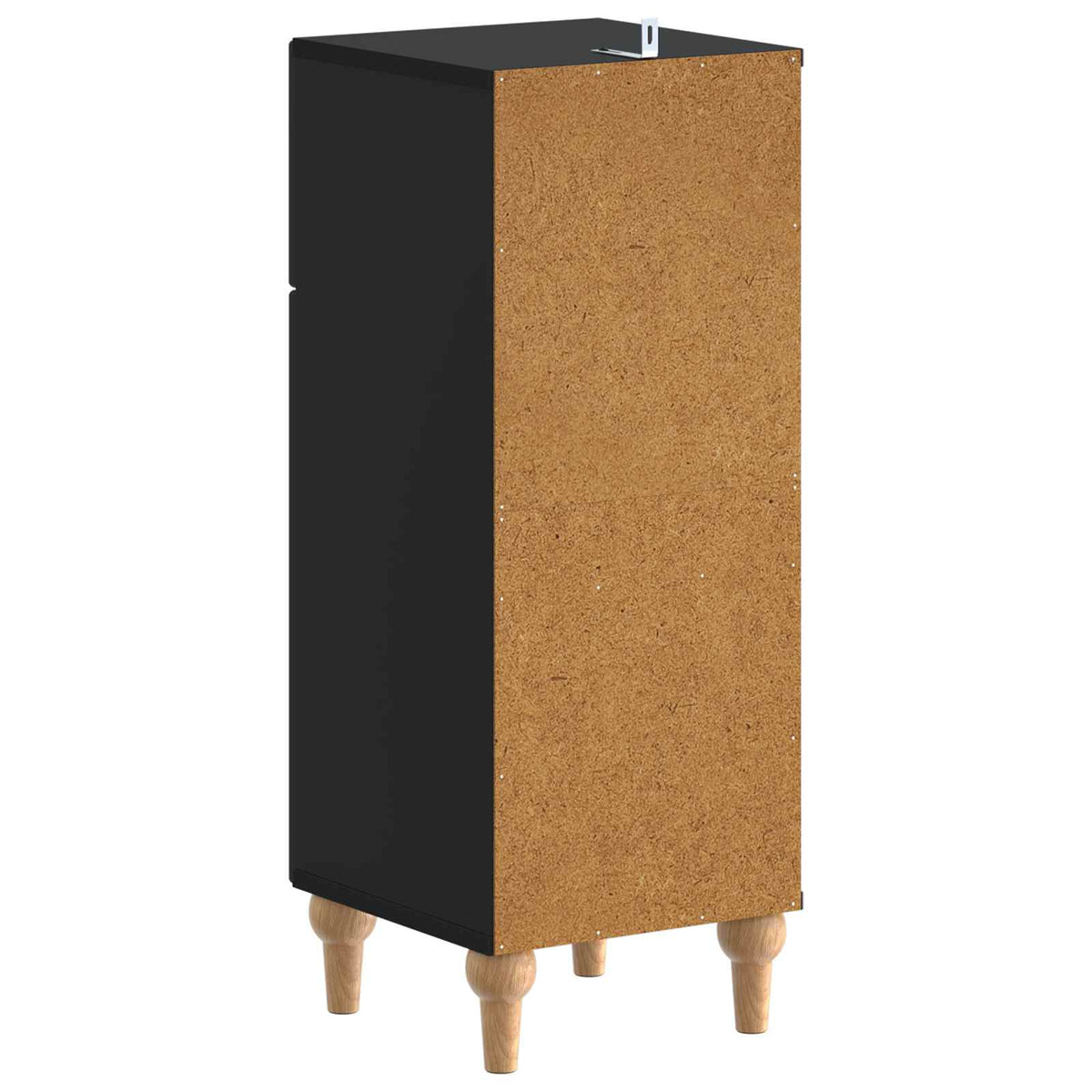 Badezimmer Aufbewahrungsschrank ALKMAAR Schwarz 30 x 31 x 80 cm