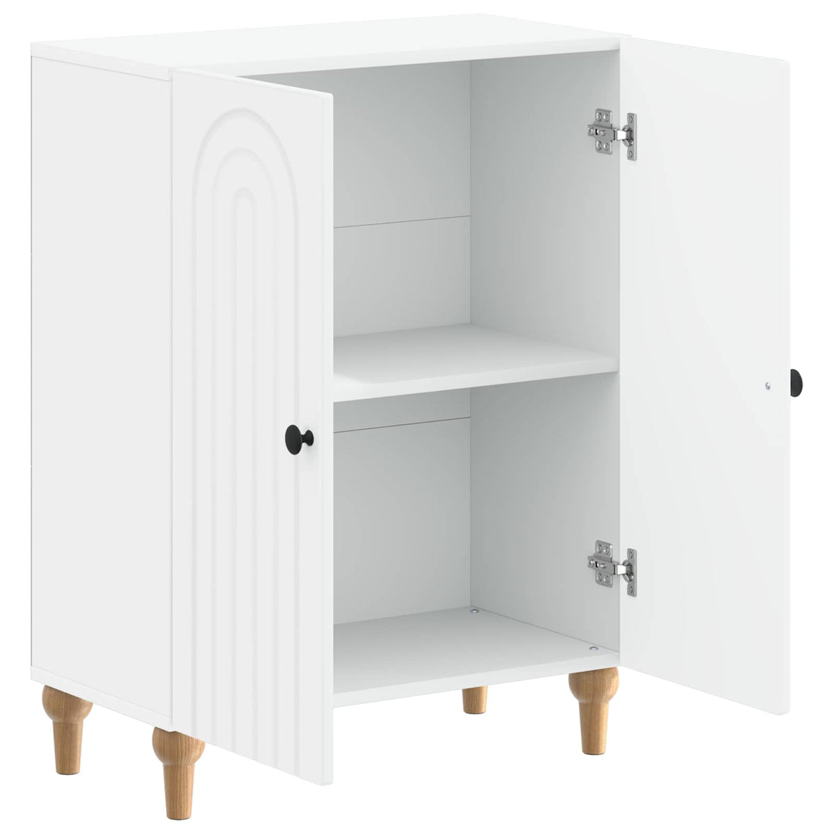 Badezimmer Aufbewahrungsschrank ALKMAAR Weiß 59,5 x 31 x 80 cm