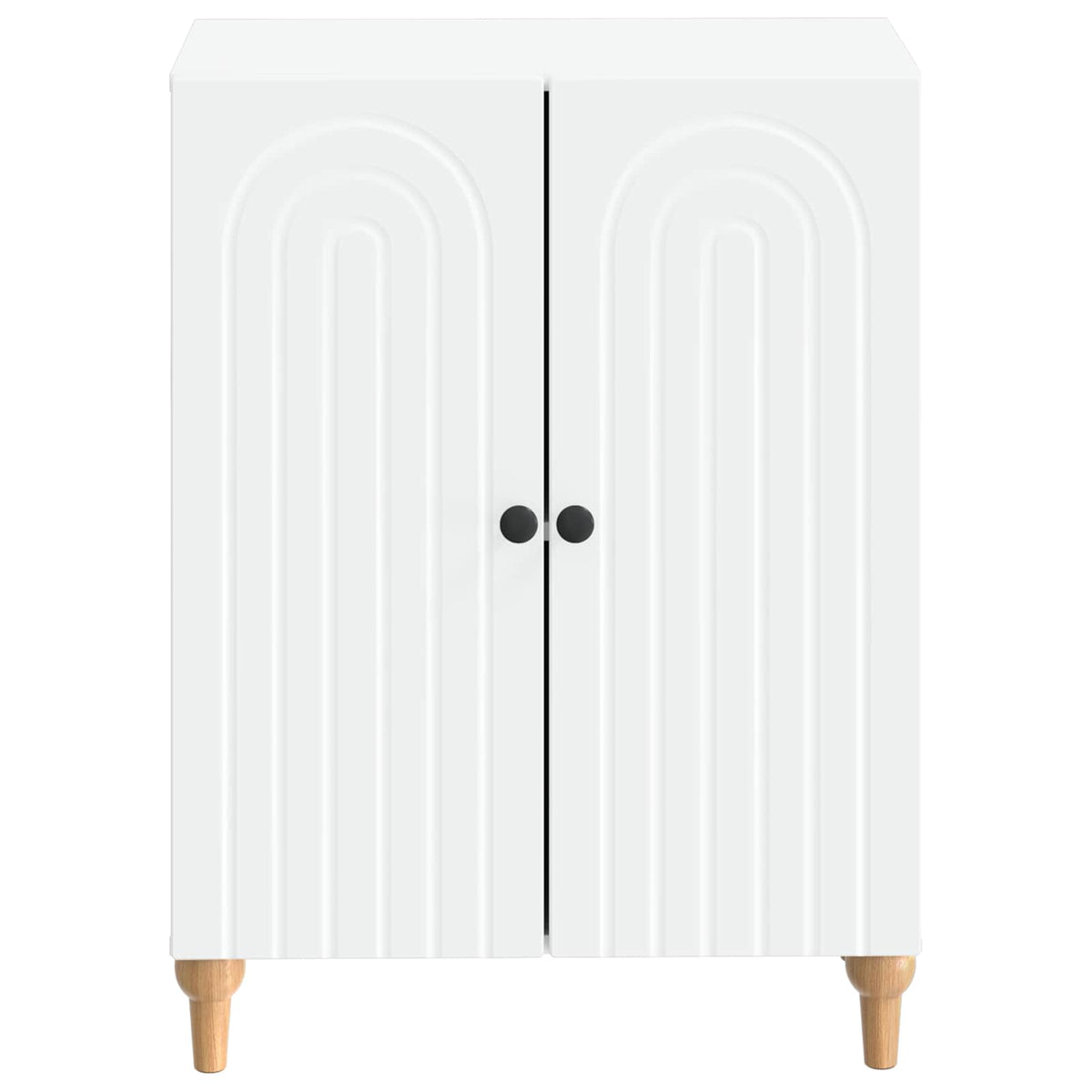 Badezimmer Aufbewahrungsschrank ALKMAAR Weiß 59,5 x 31 x 80 cm
