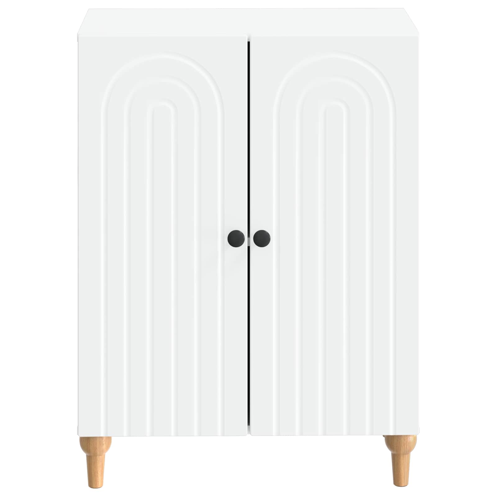 Badezimmer Aufbewahrungsschrank ALKMAAR Weiß 59,5 x 31 x 80 cm