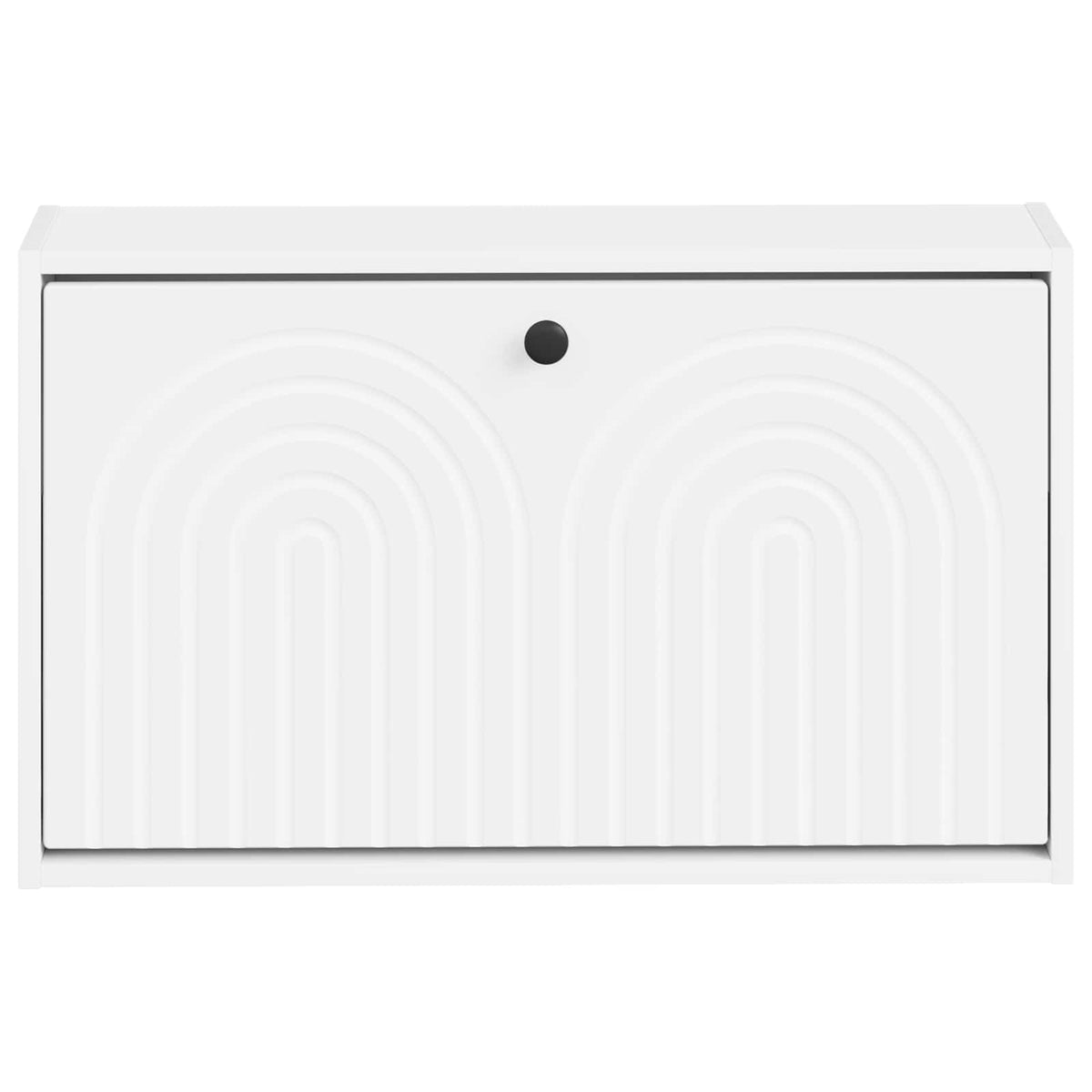 Wandmontierter Schuhschrank ALKMAAR 71 x 17 x 43 cm Weiß