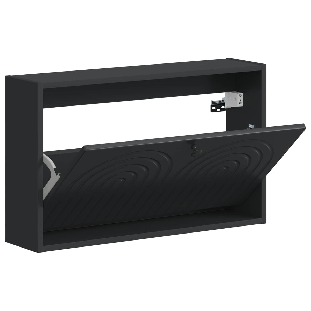 Wandmontierter Schuhschrank ALKMAAR 71 x 17 x 43 cm Schwarz