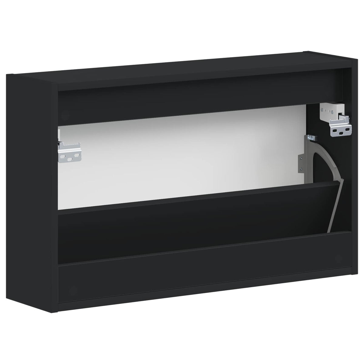 Wandmontierter Schuhschrank ALKMAAR 71 x 17 x 43 cm Schwarz