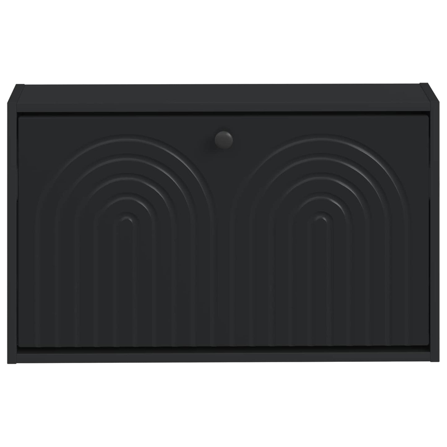 Wandmontierter Schuhschrank ALKMAAR 71 x 17 x 43 cm Schwarz
