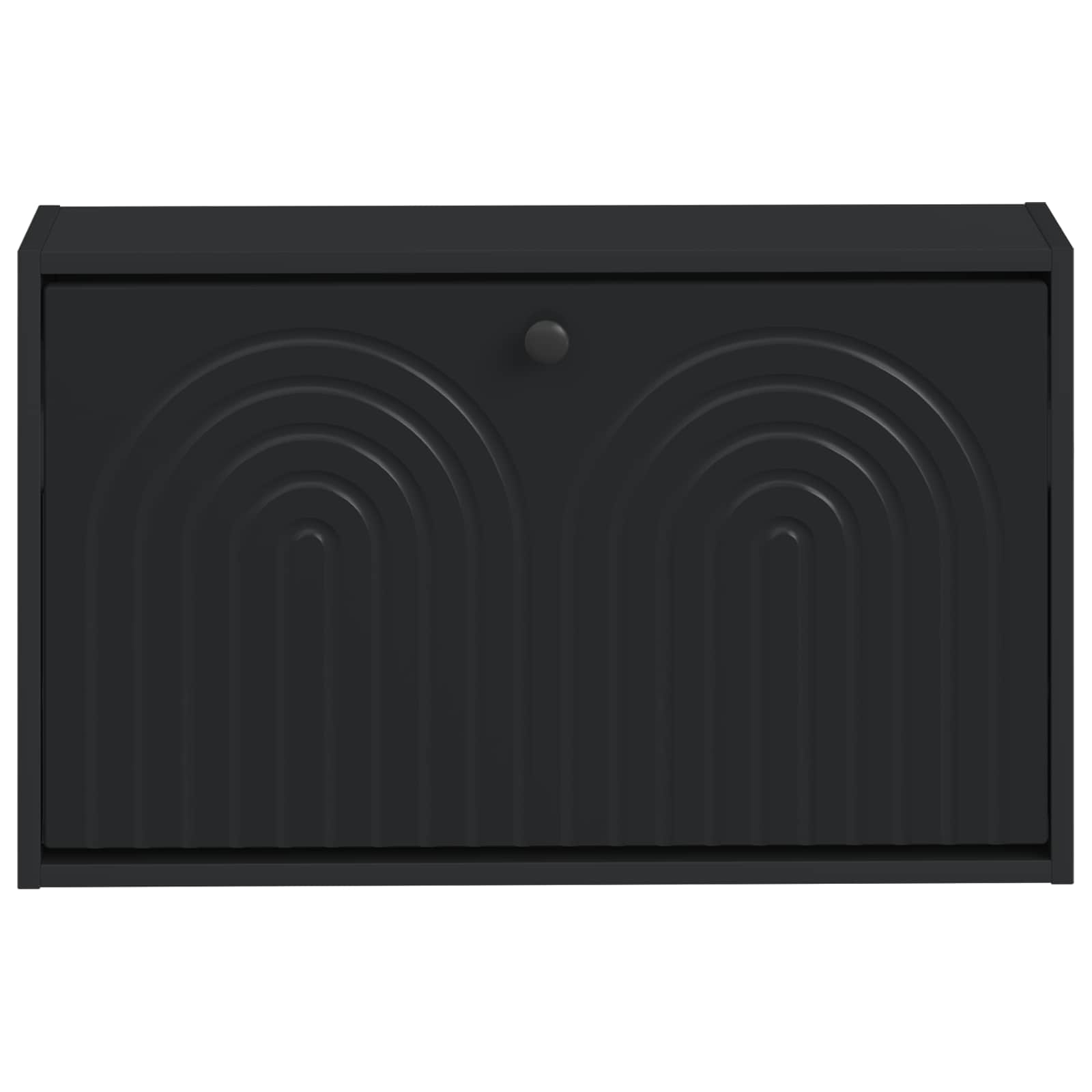 Wandmontierter Schuhschrank ALKMAAR 71 x 17 x 43 cm Schwarz