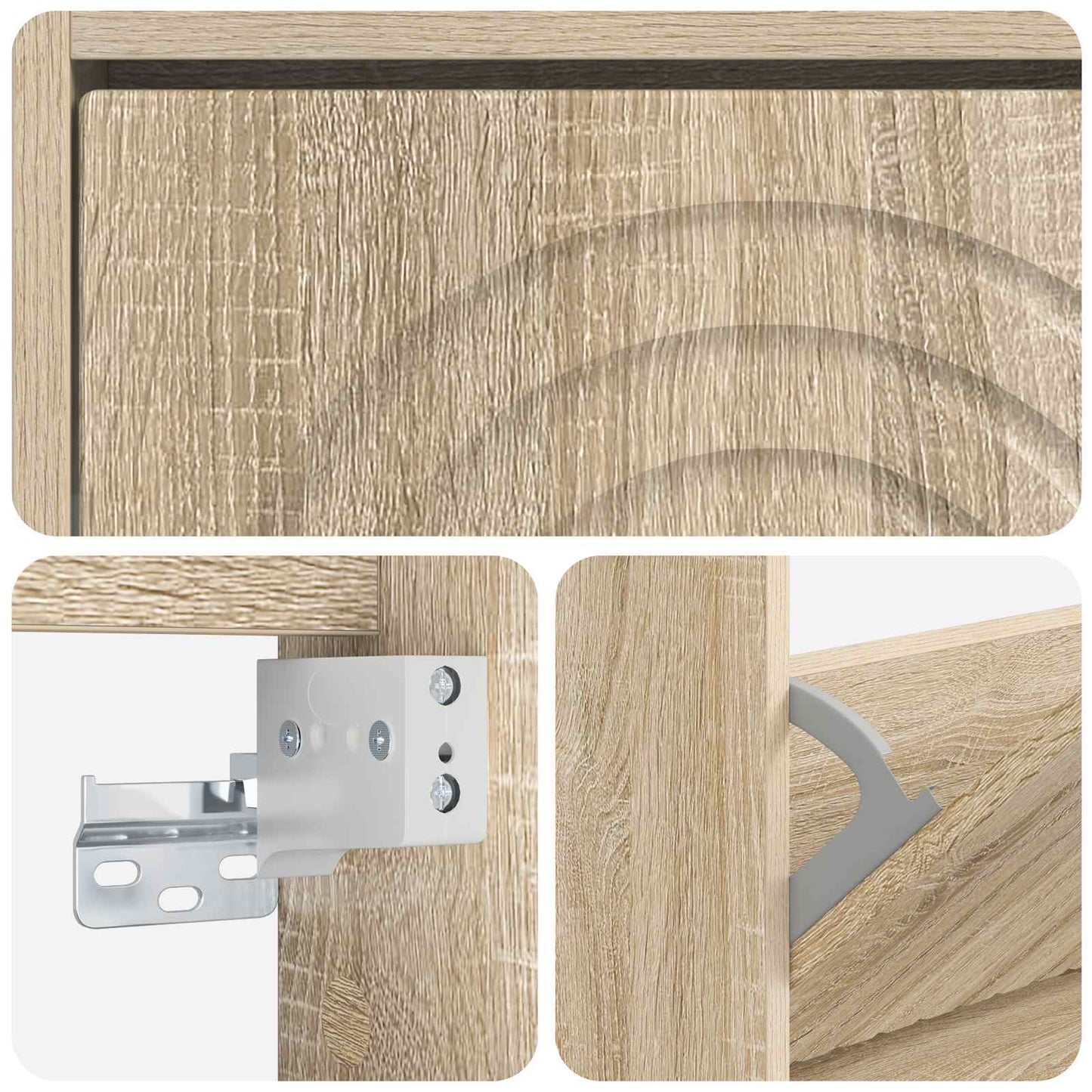 Wandmontierter Schuhschrank ALKMAAR 71 x 17 x 43 cm