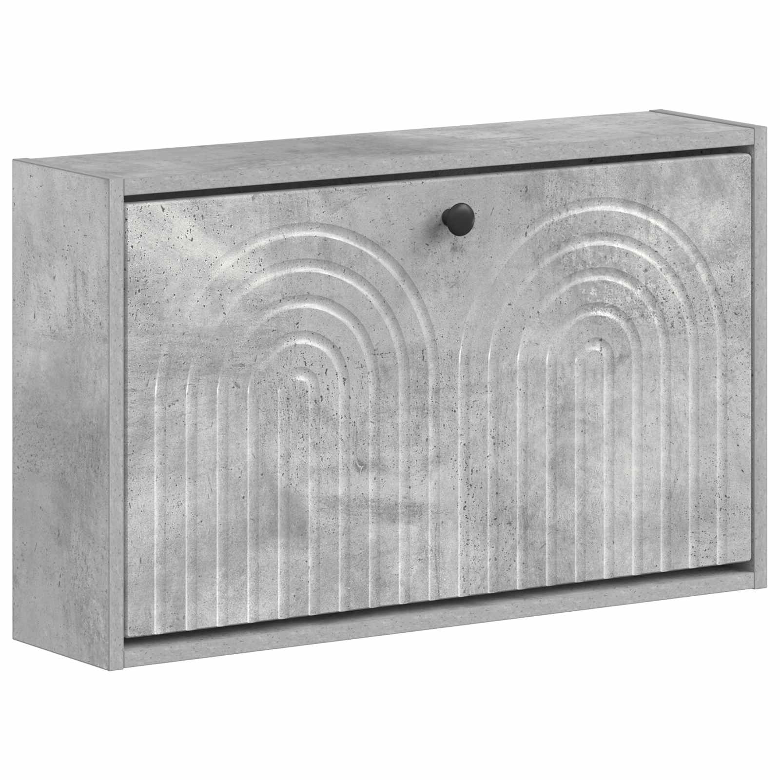 Wandmontierter Schuhschrank ALKMAAR 71 x 17 x 43 cm Betongrau