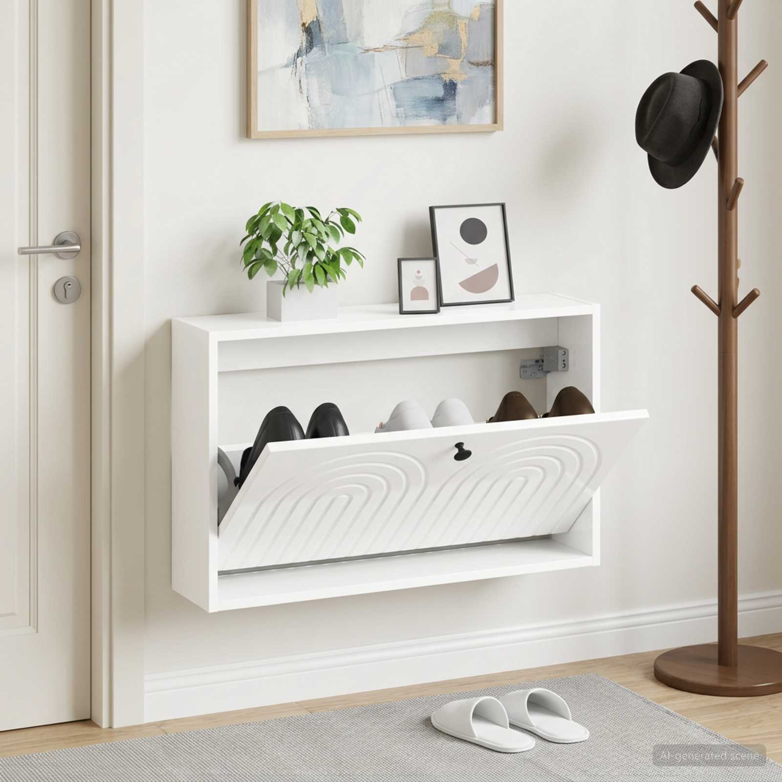 Wandmontierter Schuhschrank ALKMAAR 71 x 17 x 43 cm
